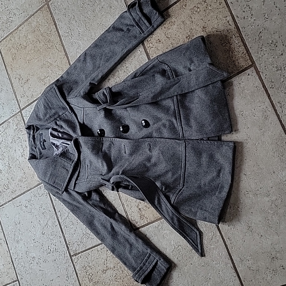 Black rivet coat